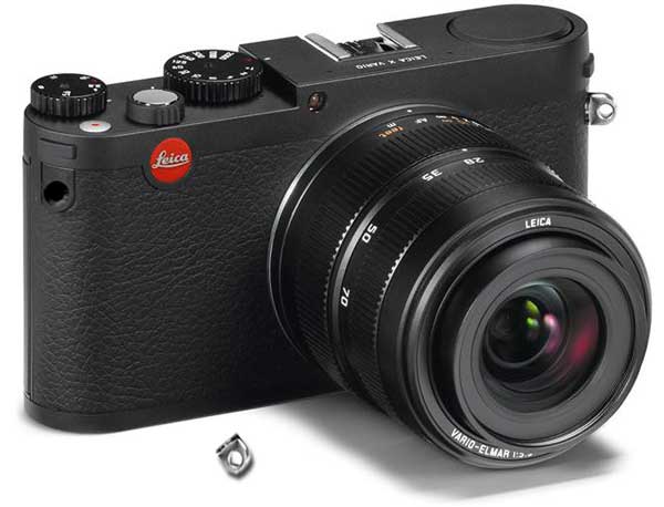 Body is slightly larger than that of the X2, takes the same external VFs. Note the video button